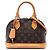 Louis Vuitton Brown Monogram Alma BB Marrone