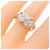 Tiffany & Co Tiffany Signature Diamantring aus Weißgold Golden - Ansicht 5