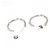 Tiffany & Co Orecchini a cerchio Tiffany Bamboo Argento - vista 3