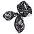 Scrunchie Louis Vuitton em seda Preto Branco