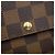 Monedero Louis Vuitton Damier Ebene Castaño - vista 13