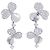 Tiffany & Co. Paper Flower Diamantohrringe Silber
