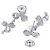 Tiffany & Co. Paper Flower Diamantohrringe Silber - Ansicht 3