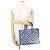 Borsa Tote Louis Vuitton Monogram Jacquard Denim OnTheGo MM Blu - vista 4