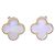 Orecchini Van Cleef & Arpels Alhambra Bianco Giallo