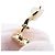 Orecchini Van Cleef & Arpels Alhambra Bianco Giallo - vista 5