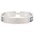 Hermès Bracciale con charm in smalto blu Hermes - vista 3