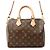 Borsa Louis Vuitton Monogram Speedy Bandoulière 25 Marrone