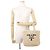 Borsa Tote Piccola Prada in Raphia Beige - vista 4