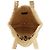 Borsa Tote Piccola Prada in Raphia Beige - vista 5