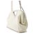 Borsa a tracolla Bottega Veneta Medium in nylon e pelle Bianco Giallo - vista 2