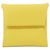 Hermès Hermes Bastia Verso 078479CK Coin Case Amarillo