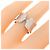 Anello Cartier C2 Large in oro bianco - vista 5