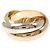 Anello Cartier Trinity in oro rosa bianco e giallo 18K