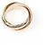 Anello Cartier Trinity in oro rosa bianco e giallo 18K - vista 2