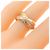 Anello Cartier Trinity in oro rosa bianco e giallo 18K - vista 5