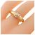 Anello Cartier Thread in oro bianco rosa e giallo 18K - vista 5