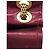 Borsa a tracolla Chanel in pelle Bordeaux Bordò - vista 10
