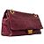 Borsa a tracolla Chanel in pelle Bordeaux Bordò - vista 2