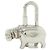 Hermès Portachiavi Hermes HIPPO Cadena Argento