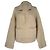 Giacca in maglia a trecce Khaite in cashmere beige