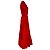 Vestido midi a capas con mangas abullonadas Ulla Johnson en algodón rojo Roja - vista 2