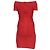 Mini abito aderente Herve Leger in rayon rosso - vista 4