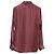 Camicia abbottonata Tom Ford in seta bordeaux Bordò - vista 3