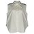 Blusa sin mangas con cuello Jil Sander en algodón blanco