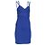 Mini abito con spalline Herve Leger in rayon blu