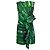 Vestido corto Dries Van Noten x Len Lye con estampado abstracto y fruncidos en algodón verde