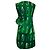 Vestido corto Dries Van Noten x Len Lye con estampado abstracto y fruncidos en algodón verde - vista 3