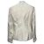 Blazer con aplicaciones Giorgio Armani en lino blanco - vista 3