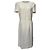 Abito midi a maniche corte Alexander Mcqueen in viscosa bianca Bianco