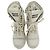 Bottines de combat à lacets Miu Miu en cuir blanc - vue 4