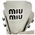 Bottines de combat à lacets Miu Miu en cuir blanc - vue 9