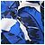 MSGM Midi-Stufenrock mit Blattprint aus blauer Baumwolle - Ansicht 7
