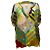 Top doppio strato Diane Von Furstenberg in seta multicolore