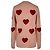 Prada Strickpullover mit Herz aus rosa Wolle Pink - Ansicht 3