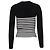 Max Mara Braies Stripe Bodice Rippstrickpullover aus schwarzer Viskose - Ansicht 4