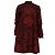 Mini vestido de manga larga con estampado gráfico Dior en algodón rojo Roja