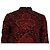 Mini vestido de manga larga con estampado gráfico Dior en algodón rojo Roja - vista 2