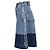 Gonna midi bicolore Halona di Acne Studios in denim di cotone blu - vista 2