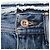 Gonna midi bicolore Halona di Acne Studios in denim di cotone blu - vista 8