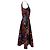 Autre Marque Saloni V-Ausschnitt Midi-Kleid mit Blumenprint aus multicoloured Polyester Mehrfarben - Ansicht 2