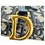 Borsa Dior Saddle Pouch Wallet on Chain in canvas blu navy - vista 6