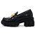 Gucci Mocassini da donna con cristalli intrecciati e suola rug nera Nero - vista 4