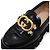 Gucci Mocassini da donna con cristalli intrecciati e suola rug nera Nero - vista 8