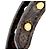 Louis Vuitton Bracciale Nanogram Lockit Gold Nero - vista 7