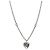 Gucci Collana in argento con cuori intrecciati blu - vista 2